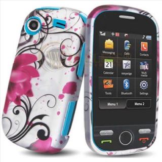 Pink Lotus Hard Case Cover for Samsung Messager Touch R630 R631