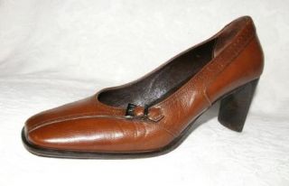 Cordani Italy Brown Leather Pumps Heels Womens Shoes 38 US 8 $225