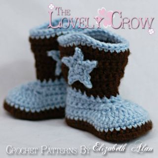 Crochet Pattern Cowboy Boots Baby Boot Scootn Boots this is a pattern