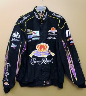 New MATT KENSETH NASCAR Racing CROWN ROYAL 17 twill cotton jacket mens
