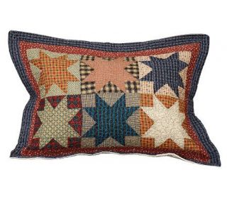 Handcrafted Mountain Star 100Cotton Quilted Sham —