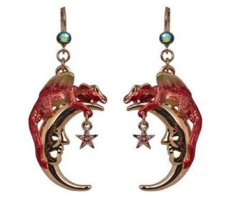 Kirks Folly Choice of Dragon Dreams Moon LeverBack Earrings — 