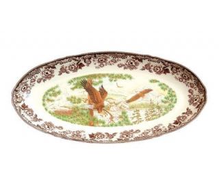 Spode Woodland American Eagle Collection 24 1/2 Fish Platter