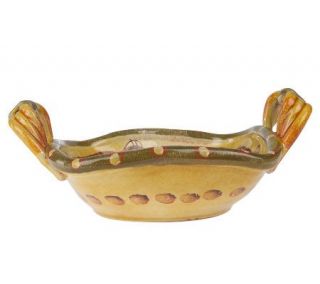 Modigliani Handpainted Insalatiera Bowl withHandles —