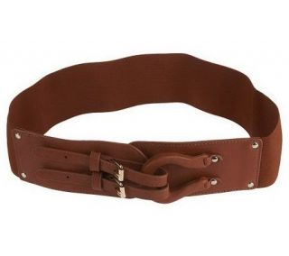 Amiee Lynn 2.5 Stretch Belt with Double Buckle Closure —
