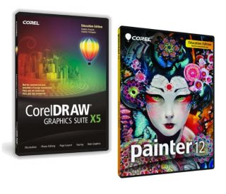 New CorelDRAW Corel Draw Graphics Suite X5 + Corel Painter 12