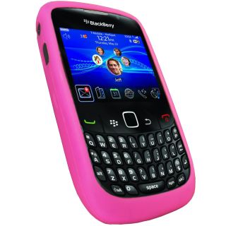 Pink Silicone Case for Blackberry Curve 8520 9300 3G Gemini Skin Cover