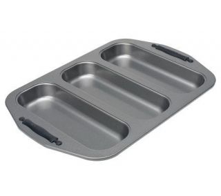 CooksEssentials Non stick 3 Cavity Mini Loaf Pan —