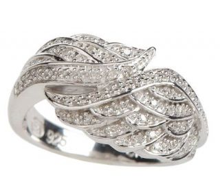 AffinityDiamond 1/7 ct tw Angel Wing Ring, Sterling   J157258