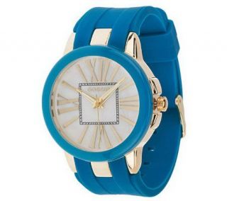Gossip Silicone Strap Watch with Roman Numeral Dial   J271994