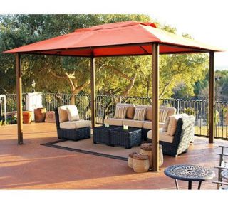 STC Valencia Vented Gazebo w/All Weather UV Sunbrella Canopy