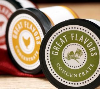 Great Flavors (3) 5 oz. Flavor Concentrates with Cookbook   M26904