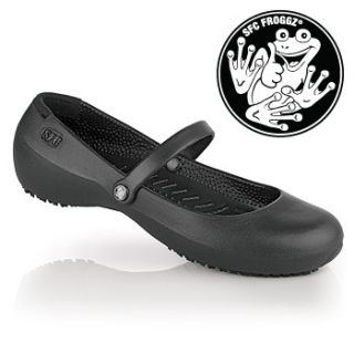 SFC Shoes for Crews Froggz Princess Black Womens 4005 Size 8 / 39 $37