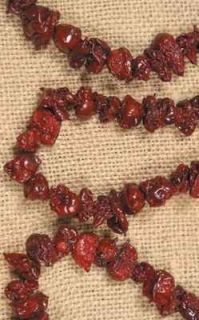  Country Dried Cranberry Garland Strand Christmas Tree Garland