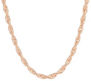 Bronzo Italia 18 Twisted Woven Rope Necklace   J276096