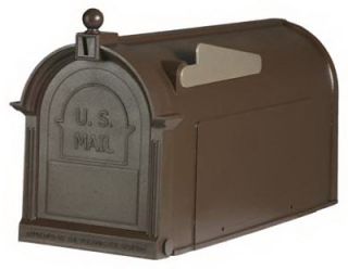  Solutions PP1000BR Ambrose Antique Bronze Dlx Rural Curbside Mailbox