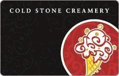 Cold Stone Creamery Gift Card $25 $50