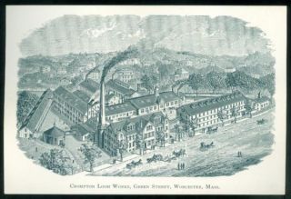 Trade Card, Crompton Loom Works, Worcester, Massachusetts, c1870s