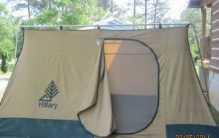 Vintage Canvas Cabin Tent 6 8 Person  Hillary GUC