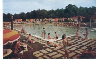 Cresco PA Pocono Gardens Lodge and Pool Postcard