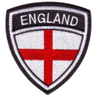 ENGLAND ST. GEORGE CREST BADGE FLAG EMBROIDERED SEW ON PATCH