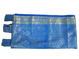  silk sari curtains blue saree curtain drapes panel window treatment