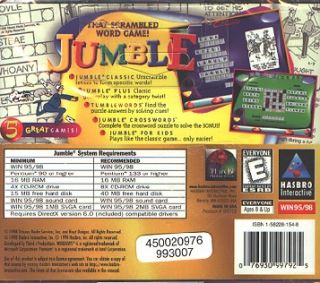 Jumble PC CD Spell Out Scramble Circle Word Puzzle Game
