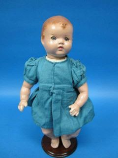  Antique Composition Doll 1945 Sleep Eyes Working Crier 13 Tall