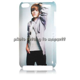  One Direction Justin Bieber Case for iPod Touch 4 Protect Case