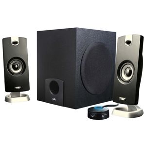 Cyber Acoustics Ca 3090rbml Black 3 Pc Flat Panel Speakers (ca3090)