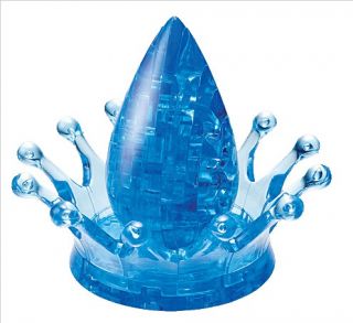 3d puzzle 43 pieces water crown crystal puzzles brand jeruel