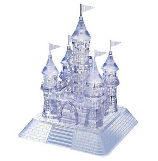 3d puzzle 105 pieces castle crystal puzzles brand jeruel