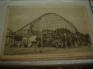  postcard LOT over 100 vintage crystal beach cyclone rollercoaster rppc