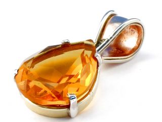 Exotic Citrine 925 Sterling Silver Pendant 1 1 2