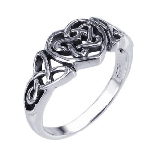 cute celtic knot heart sterling silver ring 7 rings plain cute celtic