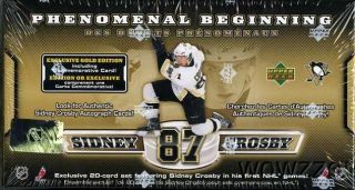 2005 UD Sidney Crosby PB Gold 21 Card Rookie Set Exclusive Jumbo RC