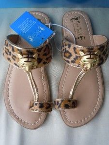 Miss Trish Target Girls Leopard Toe Thong Sandal