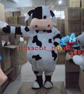 Professional New Cow Mascot Costume Cartoon Suit