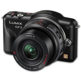 Panasonic LUMIX DMC GF3 (Black) 12.1 MP Digital Camera Kit w/ 14 42mm