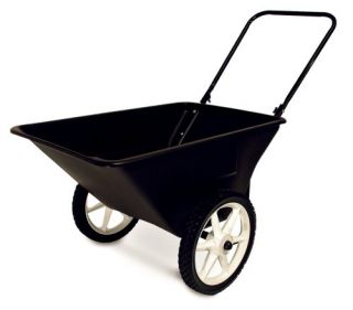 Precision Products 5 1 2 Cubic Foot Garden Yard Cart w Spoked Wheels