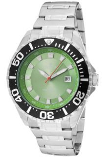 Croton Watch CA301228SSGR Mens Aquamatic Green Dial Stainless Steel