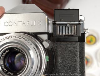 Carl Zeiss Ikon Contaflex I SLR 35mm Film Camera PWO 50mm F2 8 Close