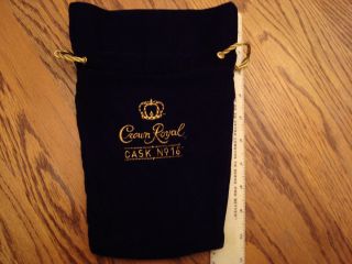 NICE Crown Royal CASK 16 Bag black velvet felt quilts hunting