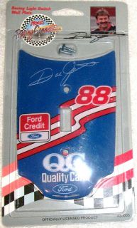 DALE JARRETT RACING LIGHT SWITCH WALL PLATE, NEW IN BOX, NASCAR, FORD