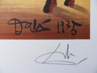 Salvador Dali Giraffes in Fire Lithograph HANDSIGNED Ltd 100COPIES