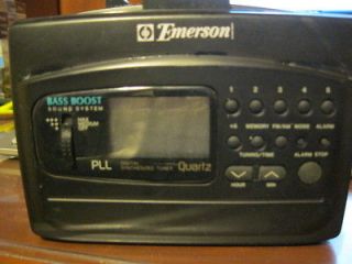 EMERSON AC2120 DIGITAL AM/FM Cassette Player Bass Boost and more