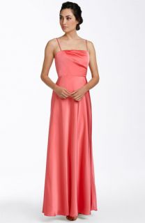 Calvin Klein Sleeveless Satin Gown & Accessories