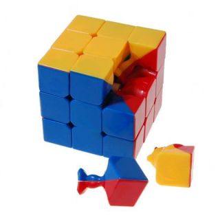 Zhan Chi Stickerless Colored Rubiks 3x3x3 3x3 Cube Speedcubing