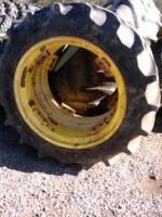 Two Used 13.6x38, 13.6 38 FIRESTONE 6 ply A or B JOHN DEERE Tractor