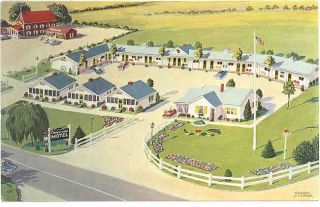 Maine Damariscotta County Fair Motel 1955 Me Postcard